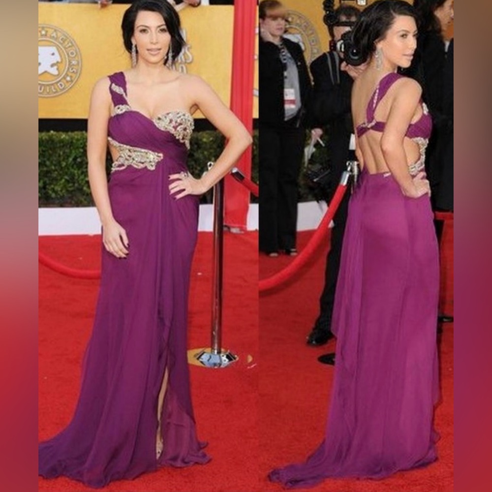Marchesa One Shoulder Gown